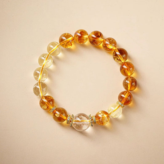 Natural Yellow Crystal Bracelet