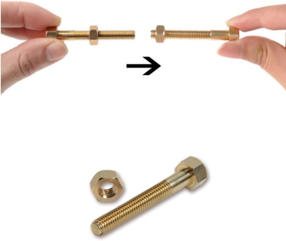 Nut Off Bolt Magic Tricks Close Up Magic Trick Autorotation Rotating Nut Bolt Screw for Stage Show Magic Tricks Tool