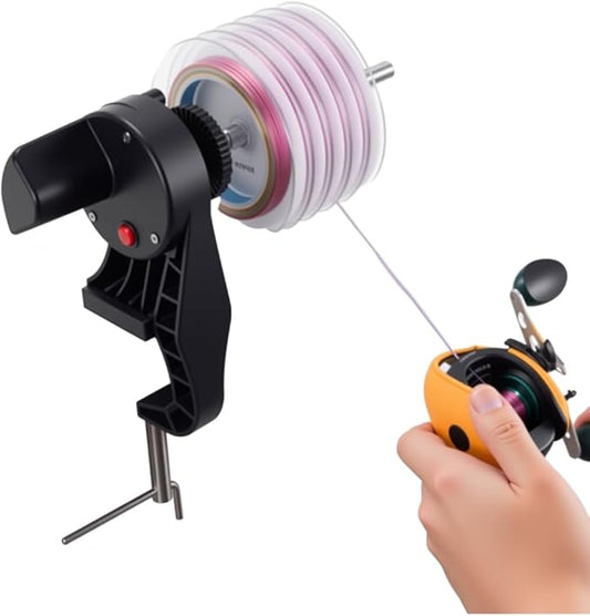 Motorized Fishing Line Winder with Adjustable Tension Brake - Muti-Speed Electric Line Spooler for Fishing Reels, Fishing Gifts Designed Specifically for Fish Enthusiasts