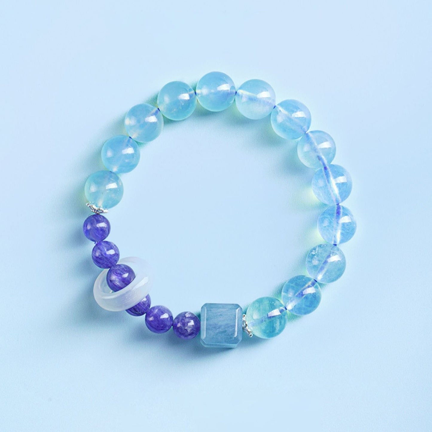 Natural Blue Crystal Bracelet