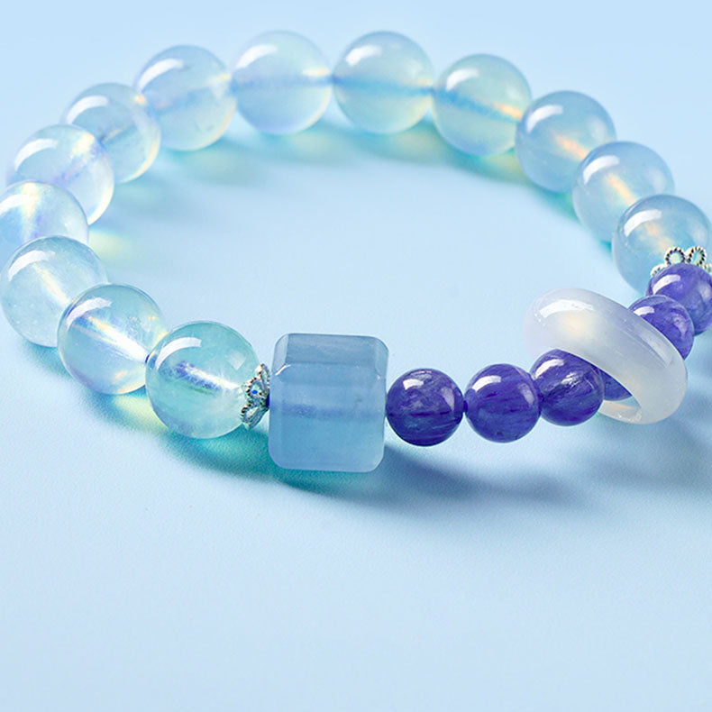 Natural Blue Crystal Bracelet