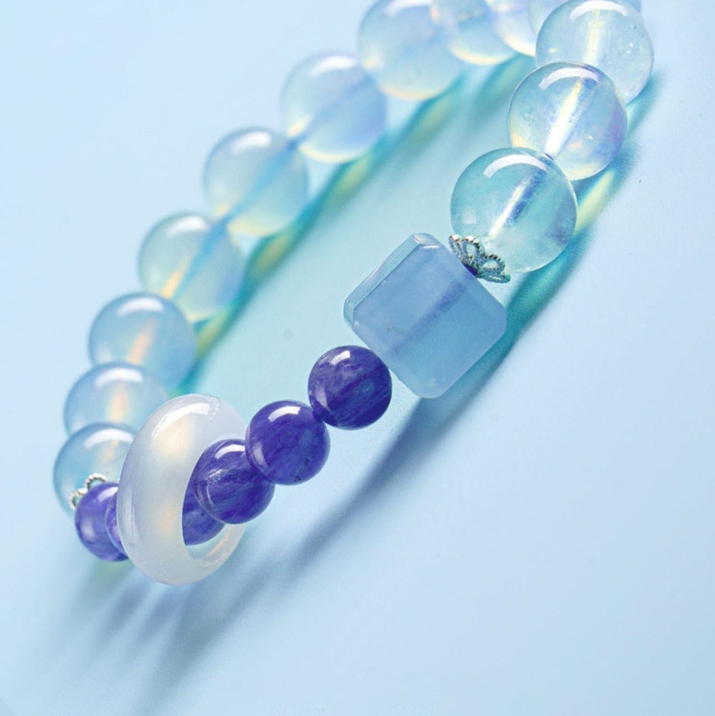 Natural Blue Crystal Bracelet